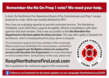 Keep Northshore Fire Local